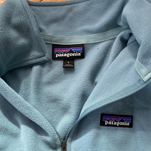 Patagonia microfleece in size small, blue - Picture 3 of 4